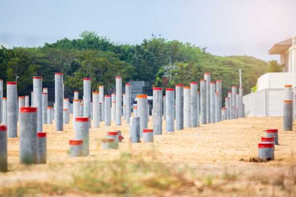 Concrete Pile Installation in Olympia